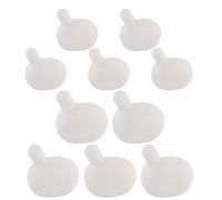 SEWOART Lot de 10 Inserts Sonores en Silicone Blanc pour Peluches DIY, Boules à Bulles de 6,35 Cm, Accessoires pour Jouets à Presser et Fabrication de Poupées Créatives