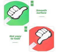 SEWOART Lot de 10 Pagaies de Vote Portables et Réutilisables 24X15 CM Panneaux de Vote Vert et Rouge en Plastique Robuste pour Enseignants Matériel de Scolaire Pratique et Solide