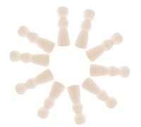 SEWOART Lot de 10 Poupées en Bois Non Peintes à Peindre Poupées Vierges de 60 Mm Figurines en Bois Naturel pour Bricolage Créatif et Décoration Garçon et Filles Fournitures D’artisanat