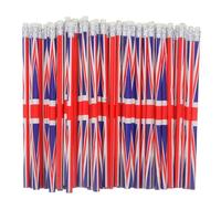 SEWOART Lot de 100 Crayons à Mine en Bois Drapeaux Colorés Crayons Multi-usages pour Étudiants et Fournitures Scolaires Ergonomiques Légers pour Dessin et Activités Créatives Écriture