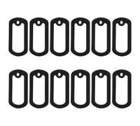 SEWOART Lot de 12 Silencieux Ronds en Silicone Léger pour Plaques D'identification Chien et Chat, Protection Anti-Bruit et Remplacement Vie Quotidienne