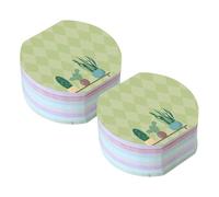 SEWOART Lot de 16 Blocs-Notes Autocollants Forme Plante Motif Cactus Coloré Adhésifs Mini Mémos pour Bureau et École Papeterie Pratique pour Femmes et Enseignants Fournitures