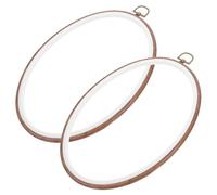 SEWOART Lot De 2 Cadres De Broderie Ovales En Pvc Pour Point De Croix