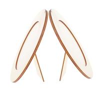 SEWOART Lot de 2 Cadres Photo en Bois Naturel Ovales à Décorer Soi-même, Cadres Photo Vierges pour Loisirs Créatifs, Supports à Peindre pour Atelier DIY et Activités Manuelles Adultes