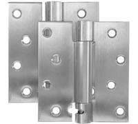 SEWOART Lot de 2 Charnières à Fermeture Automatique 4 Pouces en Acier Inoxydable 201 Ressort Simple Réglables pour Portes Battantes Intérieures et Extérieures Kit d'Installation pour