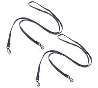 SEWOART Lot de 2 Cordes Anti-Perte en Nylon Noir avec Mousqueton, Sangle Portable réutilisable pour bébé, pour et Mitaines, Promenade et Sortie