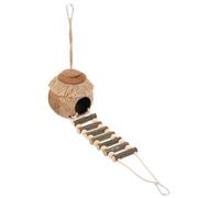SEWOART Lot De 2 Nids en Coquille De Noix De pour Hamster Lit Suspendu Naturel Fournitures pour Animaux De Compagnie Facile À Nettoyer À Installer