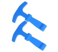 SEWOART Lot De 2 Verrous De Porte De Réfrigérateur Isolés Pièces De Rechange En Silicone Loquet En T Accessoires De Réfrigérateur Poignée En T Loquet En Caoutchouc Bleu