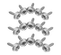 SEWOART Lot de 24 Boutons-pression Inox 15 Mm Vis Autotaraudeuses pour Bâche de Bateau - Fixation Robuste et Résistante aux Intempéries pour Toile Marine, Kit de Remplacement