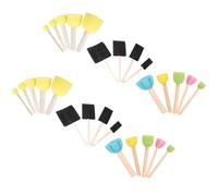 SEWOART Lot de 28 Tampons de Peinture à L'Éponge pour Garçon et Filles Kit DIY 3 Formes en Mousse Douce pour Peinture Acrylique Aquarelle et Gouache pour Arts et Loisirs
