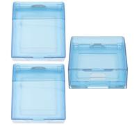 SEWOART Lot de 3 Boîtiers de Prise Murale Étanches Type 86 Protection Anti-Éclaboussures pour Salle de Bain Cache-Fiches Transparents Bleu Clair Plastique Résistant Montage par Vis