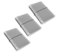 SEWOART Lot de 3 Couvertures Rechargeables en Pvc Transparent pour Classeur Souple A6 à 6 Anneaux, Protège-notes Compact et Léger, Couverture D’agenda Rechargeable Adaptée au
