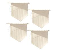 SEWOART Lot de 4 Bannières Murales en Toile Blanche Vierge, Présentoir Mural pour Badges et Broches, Décoration Murale Nordique pour Chambre D’garçon et Filles, Organisation