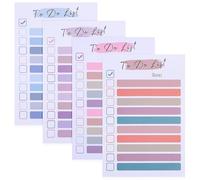 SEWOART Lot de 4 Blocs-Notes Adhésifs 10X15 CM Papier Double Colle 100G Couleurs Arc-en-Ciel Autocollants pour Listes de Choses Planificateur Bureau Multifonction Notes Autocollantes