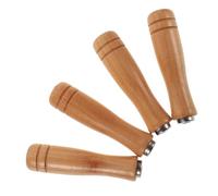 SEWOART Lot De 4 Poignées De Lime En Bois Robustes 6mm F-type, Ergonomiques, Multifonction Pour Râpes Et Limes Métal, Outils Manuels Polyvalents, Usage Professionnel Et Bricolage