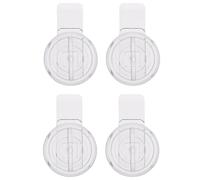 SEWOART Lot de 4 Serrures D'armoire en Acrylique Transparent, Verrou à Languette Résistant aux Animaux, Serrure de Sécurité Garçon et Filles pour Porte de Garde-manger, Salle de Bain