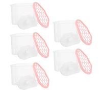 SEWOART Lot de 5 Boîtes Déshumidificateur Vides 400 Ml Réutilisables en Plastique Transparent, Seau à Humidité Rechargeable pour Placard, Salle de Bain et Rangement, Contrôle de