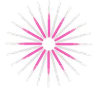 SEWOART Lot de 50 Brosses de Anti-obstruction Blanches et Roses, Petites Brosses de Nettoyage pour Pommeau, Outil Ménager pour Buse et Recoins de Salle de Bain, Accessoire pour Éliminer