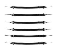 SEWOART Lot de 6 Cordons Noirs Ajustables pour Lunettes D'garçon et Filles - Sangle de Sport Légère sans Attaches - Maintien Sécurisé pour Lunettes de Soleil et Sport, pour Activités