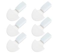 SEWOART Lot de 6 Lève-sièges de Toilette Pratiques en Plastique Blanc, Poignées Ergonomiques pour Abattants Wc, Accessoires de Salle de Bain Hygiéniques pour Usage Familial et Personnes