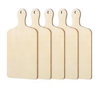 SEWOART Lot de 6 Mini Planches à Découper en Bois Naturel Non Traité 12 X 6 CM pour Loisirs Créatifs DIY Peinture et Pyrogravure Planches à Découper Soi-Même pour Bricolage et
