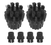 SEWOART Lot de 6 Têtes de Brosse en Nylon pour Nettoyeur Vapeur M8 Brosse de Rechange Multifonction pour Balai Vapeur Domestique Accessoires Nettoyage pour Usage Maison et Industriel
