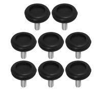 SEWOART Lot de 8 Patins Amortisseurs en Caoutchouc Réglables à Visser Pieds Anti-Vibrations pour Table Lave-Linge Meubles et Tapis de Course Protection Sol et Stabilité Renforcée