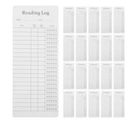 SEWOART Marque-pages de Liste de Lecture Robustes et Pratiques Lot de 30 en Papier Enduit Blanc pour Accessoires de Bibliothèque Adaptés aux Anniversaires et Écoles