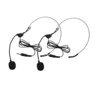 SEWOART Microphone de Tête 3,5 Mm Prise 2pcs Casque Micro en Fer Nickelé et PVC pour Utilisation en Environnement à Acoustique Complexe et Présentations