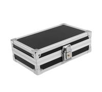 SEWOART Mini Boîte à Outils Multifonctionnelle en Aluminium Noir, Rigide | Espace Interne Ajustable, Poignée Intégrée, Usage Salon et Vanity Toolbox