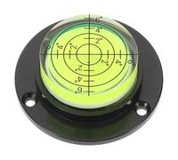 SEWOART Mini Niveau à Bulle Cylindrique 50X18 MM Base Noire Outil de Mise à Niveau Précis Compact et Portable pour Camping-Car et Travaux de Construction