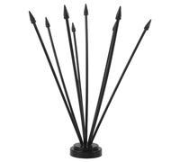 SEWOART Mini supports de drapeaux avec 8 hampes, porte-drapeaux de table, mât de drapeau noir pour bureau, salle de conférence, décoration intérieure pour équipe sportive internationale ou pays.