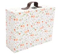 SEWOART Mini Valise en Papier Épais Poignée Boîte Présent Magnétique Décorative 1 Pièce Coffret Rangement Polyvalent pour Mariage et Anniversaire Étui Présent Papier pour Bijoux et