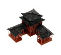 SEWOART Miniature Pagoda Figurine Unique Asian Garden Accessory for Fish Tank and Zen Meditation Decor Intricate Ancient Architecture Model for Courtyards and Study Rooms