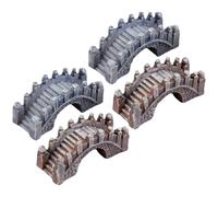 SEWOART Miniatures De Ponts en Résine 4 Pièces pour Décorations De Micro-paysages Intérieurs Et Extérieurs