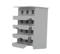 SEWOART Modèle De Bâtiment Résidentiel Micro Paysage Ornements Miniature Bâtiment Endommagé Modèle D'Architecture Bricolage Table De Sable en Ruine Endommagé