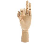 SEWOART Modèle Main en Bois Articulations Flexibles Main de Marionnette 18 CM pour Croquis Artistiques et Décoration Intérieure