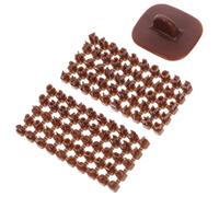 SEWOART Moule à Lettres pour Argile Polymère 3 Pièces en Plastique Marron, Outil DIY Résistant Déformation, sans Bavure, pour Empreinte Lettre pour Poterie