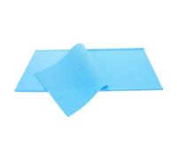 SEWOART Moule Silicone à Nid Abeille pour Cire Abeille Presse à Feuilles de Cire pour Apiculture Embossage Précis Réutilisable Bleu Ciel