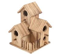 SEWOART Nichoir en Bois Jouet Multi-pièces pour Oiseaux Lit Nid Doiseaux Kit De Nichoir Dextérieur en Pin pour Oiseaux