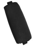 SEWOART Oreiller pour Fauteuil Inclinable Pliant Noir Appui-Tête Rembourré Doux avec Bande Élastique Coussin de Chaise Longue Pliable pour Extérieur Accessoire Confortable pour Salon