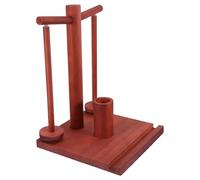 SEWOART Organisateur Bois pour Fil à Tricoter avec Double Bobine Rotative Support Multifonction pour Tricot et Crochet Casier Rangement Bois pour Accessoires Couture et Fil