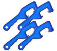 SEWOART Ouvre-boîte en Plastique Bleu, Lot de 4, Clé à Molette pour Seaux et Pots de Peinture, Outil Industriel pour Ouverture Facile de Couvercles Résistants, Usage Domestique