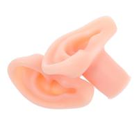 SEWOART Paire de Modèles D’oreilles Humaines en Silicone Souple, Forme Allongée pour Présentation de Boucles D’oreilles Longues, Fourniture pour Fabrication de Bijoux, Pratique du