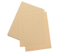 SEWOART Papier à Lettres Rétro Kraft Ligné B5 50 Feuilles Papier Kraft Épais pour Écrire Lettres, Cartes et Notes Papeterie Vintage pour Bureau, Saint-Valentin et Correspondance Élégante