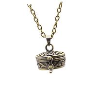 SEWOART Pendentif Urne Forme De Boîte Ronde Vintage pour Animaux Souvenir Et Pratique pour Honorer La Mémoire De Animal De Compagnie