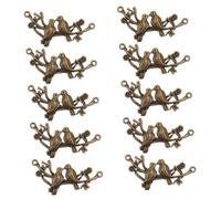 SEWOART Pendentifs Décoratifs Oiseaux en Alliage 23x45mm, Lot de 10 Pièces, Couleur Bronze Antique, Accessoires DIY Créatifs pour Bracelets et Paquet, Loisirs Créatifs, Présent Fait Main