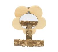 SEWOART Perchoir pour Perroquets avec Miroir Accessoire Décoratif pour Entraînement et Détente des Oiseaux pour Cage à Oiseaux