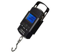 SEWOART Peson électronique de pêche Portable Noir en ABS 0,01 à 50 kg | Réponse rapide, format compact facile à transporter, pour la pêche et les voyages, alimenté par 2 piles AAA
