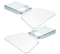 SEWOART Plaque de Protection pour Meuleuse de Banc Écran Anti-poussière Transparent et Acier Inoxydable Protection Oculaire et Facile à Installer pour Meule Touret